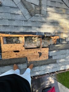 photos of recent roof repair and roof replacement in 77573